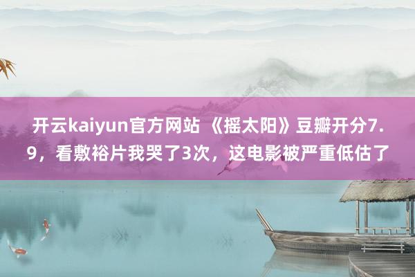 开云kaiyun官方网站 《摇太阳》豆瓣开分7.9，看敷裕片我哭了3次，这电影被严重低估了