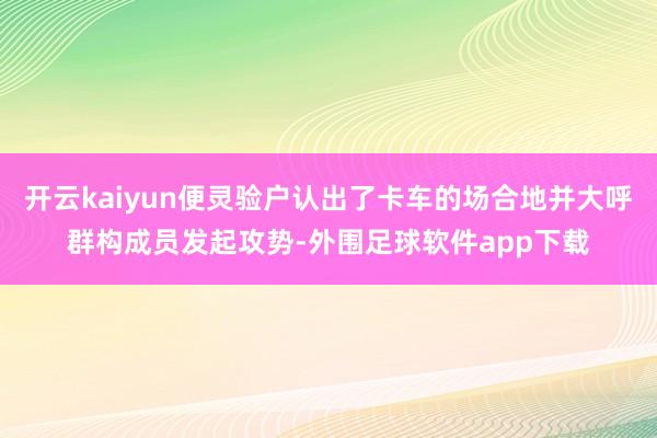 开云kaiyun便灵验户认出了卡车的场合地并大呼群构成员发起攻势-外围足球软件app下载