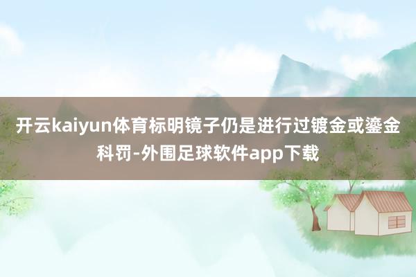 开云kaiyun体育标明镜子仍是进行过镀金或鎏金科罚-外围足球软件app下载