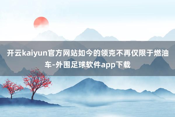 开云kaiyun官方网站如今的领克不再仅限于燃油车-外围足球软件app下载